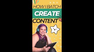 How I batch create content! #shorts #shortvideo