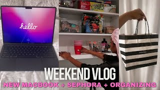 Vlog: New Macbook Air M2 + Sephora shopping + organizing mini pantry