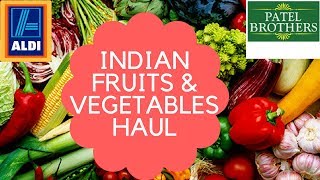 Indian ( NRI ) Fruits & Vegetables haul with Prices  / Meal planning / Meal preparation on a budget