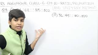 Rs Aggarwal - Exercise 10B - Question Number 4- Ratio , Proportion and Unitary method Class 6-glory