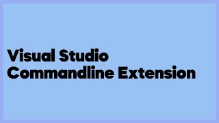 Visual Studio Commandline Extension  (3 answers)