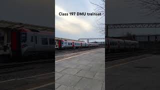 British Rail class 197 train belonging to Transport for Wales seen leaving Chester Station