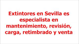 Extintores Sevilla