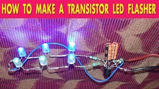 How to make a transistor led flasher