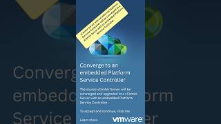 vCenter External PSC to Embedded PSC Conversation 👉✅👀 #shorts #vmware #techtutorial