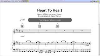 Heart To Heart by James Blunt - Piano Sheet Music :Teaser