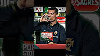 CR7 prefers to drink water #shortvideo #capcut #cr7 #edit #viral