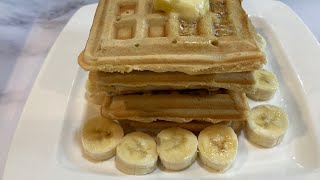 HOW TO MAKE BANANA WAFFLE