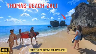 Thomas Beach Uluwatu | Pantai Pasir Putih & Tebing Eksotis di Bali