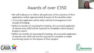 Warwickshire County Council Councillors’ Grant Fund 2023 Webinar