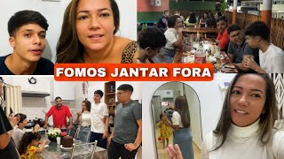 JARTAR FORA COM MEUS 3 ENTEADOS E TODA FAMÍLIA