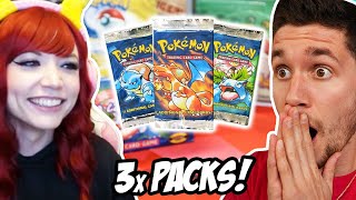 OPENING 3x POKEMON BASE SET BOOSTER PACKS FOR @PkmnMasterHolly - BOX BREAK PART 5