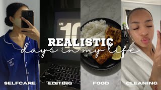 *VERY REALISTIC* days in my life | living alone, cleaning, meal prepping, editing & more