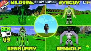 BEST BEN 10 MOD FOR MINECRAFT PE 1.19+ | BEN 10 V3 ADDON IN MINECRAFT PE | 2022!