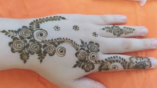 تعليم نقش الخطفة للمبتدئات beautiful design henna