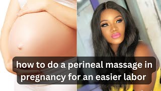 How To Do Perineal Massage For Easier Labor #pregnancy #baby #mom #fyp #trending #viral #labor