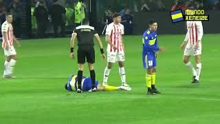 TORNEO DE LA LIGA 2022 BOCA VS UNIÓN PIÑA A FIGAL DELANTE DEL ARBITRO