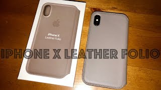 Apple iPhone X Leather Folio Case: Unboxing/First Look