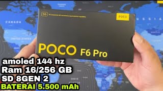 POCO F6 BENAR-BENAR TAMPIL BEDA, RAM 16 GB, PAKAI SNAPDRAGON 8 GEN 2, BATERAI JUMBO