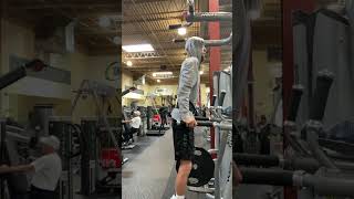 45 lbs weighted dips #calisthenics #weightedcalisthenics #shorts #weighteddips