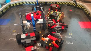 Skorpios vs copperhead LEGO battlebots fight night hyper lash