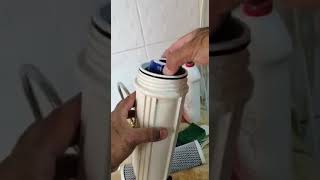 water filter changing