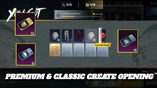 NEW PREMIUM & CLASSIC CREATE OPENING | BUNNY MUNCHKIN AKM UPGRADE CREATE & GLACIER | PUBG/BGMI