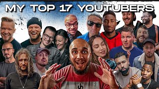 My TOP 17 YouTubers of  2023-2024