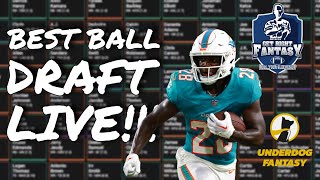 Live Fantasy Football Draft | Underdog Fantasy $25 Entry Best Ball Mania V $1.5M to 1st!!