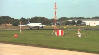 US Airways A321 arrival & departure from MST Airport