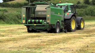 Baling, Wrapping & Carting Bales, Walshestown (2015)