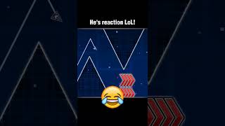 Gigachad reaction!?!?! #gaming #geometrydash #challenge #music #gd #demon #robtop #phonk #satisfying