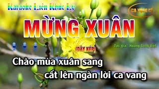 KARAOKE LIÊN KHÚC LÝ MỪNG XUÂN| BEAT HAY NHẤT 2024