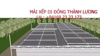 Thiết kế, lắp đặt mái bạt xếp di dộng , mái xếp lượng sóng cho bể nước