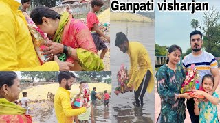 Ganpati visharjan vlog 2024 सब लोग हो गए बहुत ज्यादा इमोशनल मम्मी रोने लगी