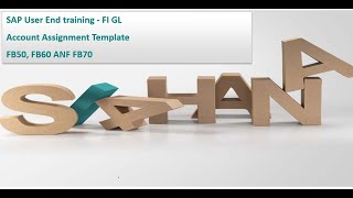 SAP End User Training - Account Assignment Template FB50, FB60 ANF FB70