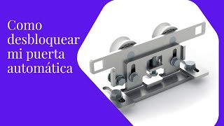 ¿Como abrir mi puerta automática de vidrio si hay corte de luz?