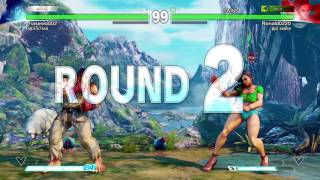 STREET FIGHTER V casual match Laura on the field