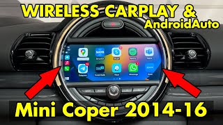 Wireless CarPlay and AndroidAuto in Mini Cooper 2014 2015 2016