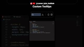 Create Stylish 🔥 Custom #Tooltips with #HTML & #CSS  Step by Step Guide #shorts #viral #ytshorts