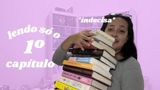 Li o primeiro capítulo de 8 livros para escolher a minha próxima leitura