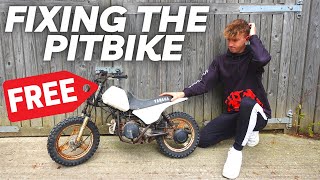 Attempting To Fix The FREE PIT BIKE!