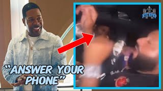 DJ Khaled gets roughed up by Busta Rhymes for not answering his phone calls!