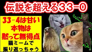 【猫ミーム】33-0で伝説を超えた楽天イーグルス