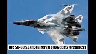 Acrobatic Action of Sukhoi Su-30 aircraft