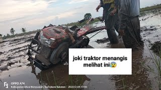 traktor quick nyungsep di lahan dalam😱