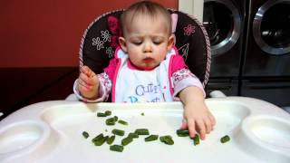 Vanessa Powell Eating Green Beans