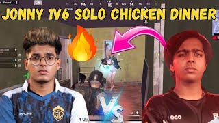 JONNY 1V 6 😱SOLO CHICKEN DINNER🔥