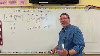 College Algebra - Quadratic Formula Example 2