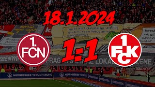 1. FC Nürnberg 1:1 1. FC Kaiserslautern - 18.2.2024 - Da wäre mehr drin gewesen...